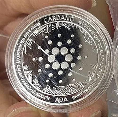 Cardano Ida Cryptocurrency אזור מטבע וירטואלי | אתגר מצופה כסף מטבע אמנות מטבע מטבע מזל מטבע מטבע עם קופסת פלסטיק